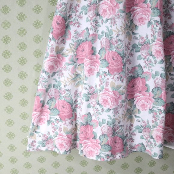 ❌SOLD❌vintage 80s pastel rose soft knit skirt - Picture 2 of 6